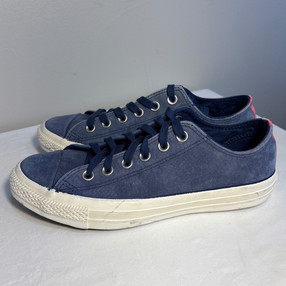 Converse All Star Low Top Sneakers Blue Suede Sneakers SZ 8.5 Women‎ Unisex